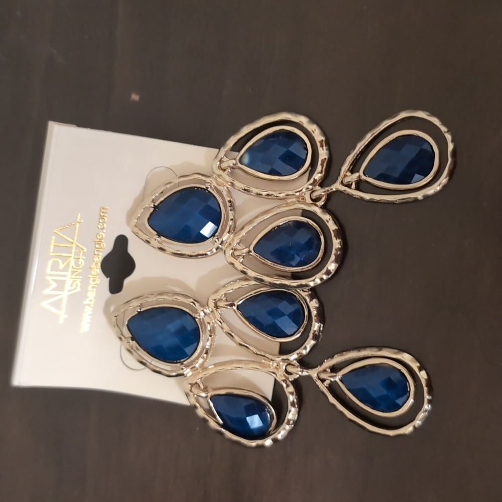 Amrita Singh Navy earrings